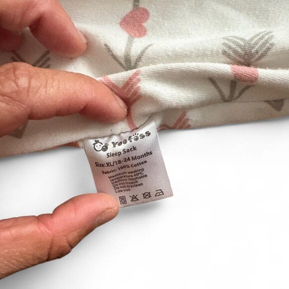 heart & arrow print sleepsack - toddler sleepwear - 18-24 months - 1.0 tog - Picture 4 of 4